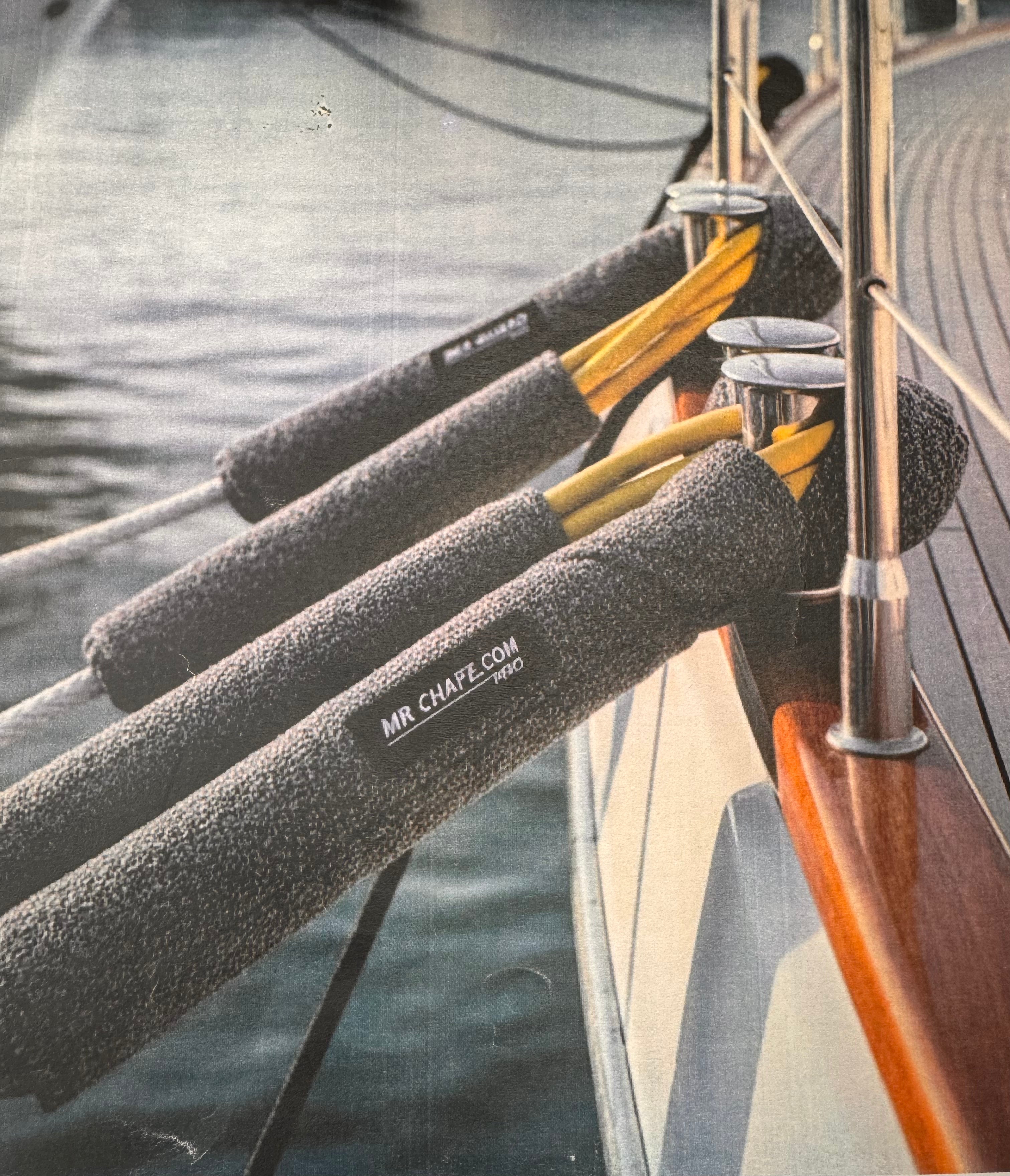 Personalized Boat Name Chafe Guards - Plush  Heavy Duty Protection