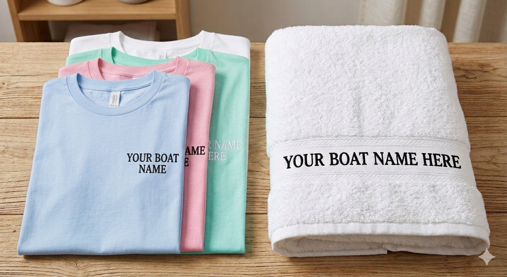 T SHIRTS AND TOWELS